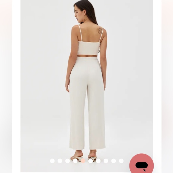 Love Bonito Raevyn Classic Straight Leg Pants (Cream XS) - Picture 4 of 6